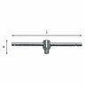 USAG U02400005 - 240 3/4 N  MANIGLIA A T              (B) USAG
