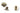 MINUTEX 829 - BORCHIA FILETTATA M4 OTTONE NICHELATO MINUTEX