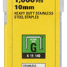 STANLEY TRA708SST-0 - Confezione 1000 graffe uso intenso tipo G mm 12  - IN ACCIAIO INOX STANLEY
