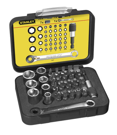 STANLEY 1-13-907 - SET 39PZ INSERTI+CHIAVE PORTAINSERTI STANLEY