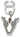 MINUTEX 556 - SCIVOLANTE CON PINZA PLASTICA GIREVOLE MINUTEX